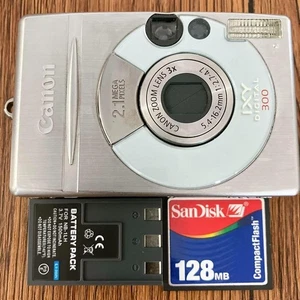 Canon IXY Digital 300 Compact Camera 2MP 3x Zoom PC1001 Tested Vintage Japan - Picture 1 of 8