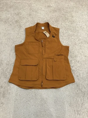 Duluth Trading Women’s Heirloom Gardening Vest Burnt Orange Size Large NEW - Image 1 of 4