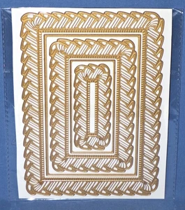Anna Griffin 3D Ribbon Frame Dies 5pc Set Curved Lined Pattern All New FREE Ship - Picture 1 of 3