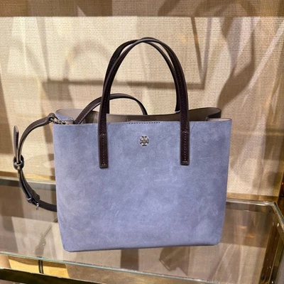 Bolso de Mano Pequeño Tory Burch Blake 170273 Gamuza Calcita $450 Foto 1 de 4