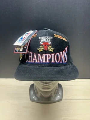 De colección Chicago Bulls 1997 Campeonato Snapback Sombrero Vestuario Gorra Logo Nuevo con Etiquetas Foto 1 de 4