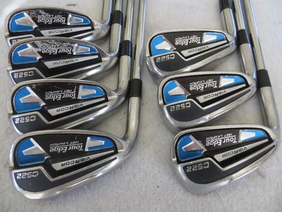 BONITO JUEGO DE HIERRO TOUR EDGE LANZAMIENTO CALIENTE C522 5-GW PARA ZURDOS KBS MAX ACERO RÍGIDO HOMBRES Foto 1 de 4