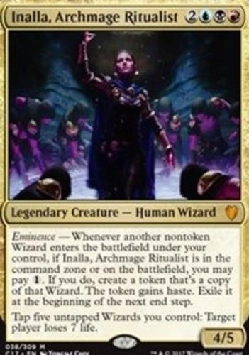 Light Play, English MTG Foil Inalla, Archmage Ritualist - Foil Commander 2017 Ma - Image 1 of 1