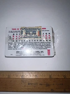 NEW VINTAGE KEM PLASTIC PLAYING CARDS 1958 SEALED - Picture 1 of 3
