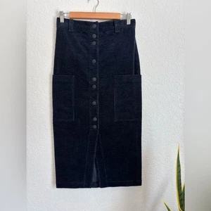 Midirock Bimba Y Lola dunkelblau Cord Größe 36 / US 4 - Bild 1 von 4