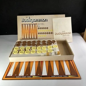 Vintage 1973 Whitman Board Game Backgammon Set Complete Made in USA - Picture 1 of 8