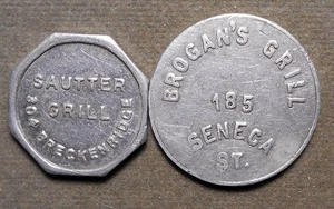 2 Buffalo NY: Sautter Grill, 304 Breckenridge bueno para 10c en la barra + Brog - Imagen 1 de 2