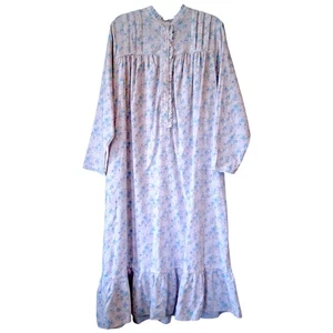 Vintage Lanz of Salzburg Nachthemd Kleid Large Langarm Blumen Cottagecore - Bild 1 von 14