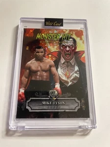 Mike Tyson 2025 Wild Card Monster Hit Fire Disco Dracula #d 1/1 - Picture 1 of 2