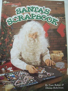 The Needlecraft Shop Santas Scrapbook Pattern Book Magazine Snowman Gingerbread - Picture 1 of 8