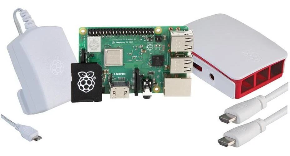 Raspberry Pi 3 B+ Official HDMI Starter Kit, White - UCREATE - Image 1 of 3