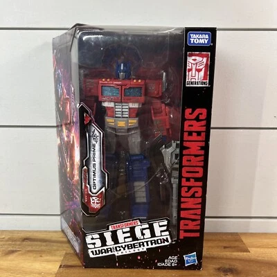 Optimus Prime Autobot Transformers WFC-S11 Siege Voyager Hasbro 2018 Ships Fast! - Image 1 of 4