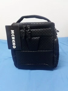 Camera Bag MCHENG Leather Waterproof Universal Shoulder Bag for Canon Nikon Sony - Picture 1 of 5