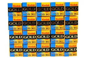 20 pcs Kodak GOLD ULTRA 400 ASA ISO 24 EXP. 35mm 135mm Exp 05/2000 Color Films - Picture 1 of 2