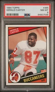 1984 Topps #365 Gerald Carter Tampa Bay Buccaneers PSA 8 - Picture 1 of 2