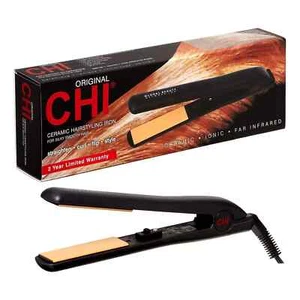 CHI Original Ceramic Flat Iron Ceramic Floating Plates 1" Iron Black - Picture 1 of 8