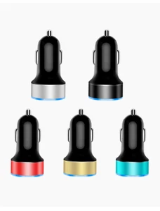 CHARGEUR VOITURE ALLUME CIGARE USB DOUBLE PORT LED 3.1 pour IPHONE pour SAMSUNG - Photo 1 sur 8