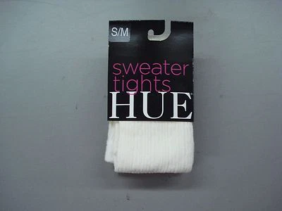 NWT Women's Hue Cable Sweater Tights Size S/M Ivory #843C - Image 1 of 2