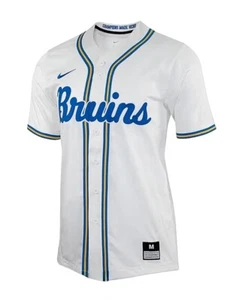 Nike UCLA Bruins Full Button Replica Baseball Jersey J000354-UCLA - Picture 1 of 7