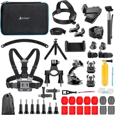Artman Action Camera Accessory Bundle In Hard Case - New - Image 1 of 4