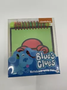 BLUE'S CLUES HANDY DANDY NOTEBOOK AND COLORED PEN SET NEW - Picture 1 of 2
