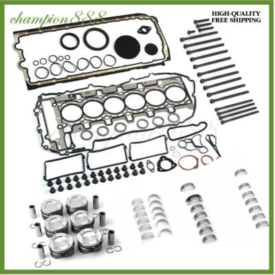 Kit de reconstrucción de motor junta y perno de cabeza y rodamiento para BMW X1 X3 X4 X5 X6 N55B30 3.0 L6 Foto 1 de 3