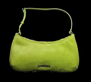 Jacquemus Le Bisou Calf Hair Shoulder Bag Green NEW Authentic - Picture 1 of 8