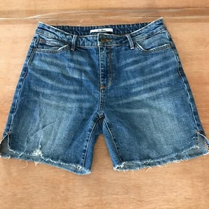 Bermuda Sam Edelman The Derby corto donna 28 vita alta lavaggio medio orlo grezzo - Foto 1 di 13