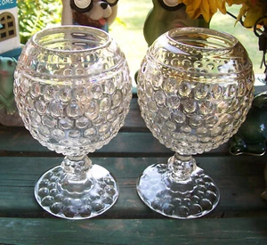 Duncan & Miller Hobnail Thousand Eye Ivy Ball Vase PR - Picture 1 of 5