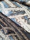 Printed Snake skin Black Gray Brown Stretch Fabric Sold By The Yard For Dress 