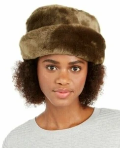Nine West Faux Fur Cuff Cloche Moss One Size MSRP $48 - Picture 1 of 1
