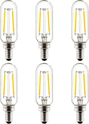LED Filament T8 Tubular Light Bulb 2W(25W=) E12 Base 85mm 2700K Warm White 6PK - Image 1 of 2