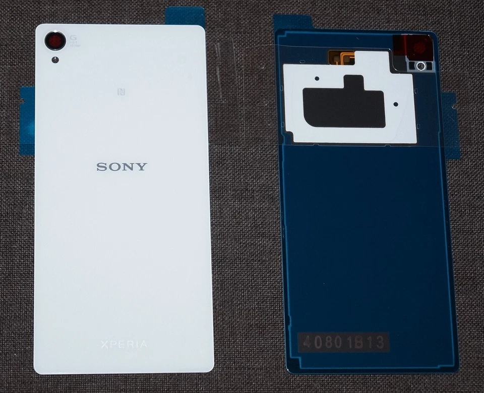 Original Sony Xperia Z3 Doble Sim D6633 Batería Cubierta NFC Blanco Foto 1 de 1