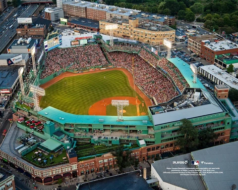 Fenway Park Boston Red Sox Unsigned Aerial View Photograph Cover