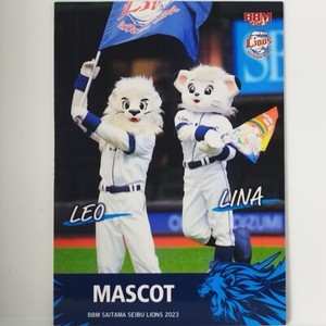 mascot character LEO LINA  SAITAMA SEIBU LIONS【Lion's】2023 BBM Baseball Magazine