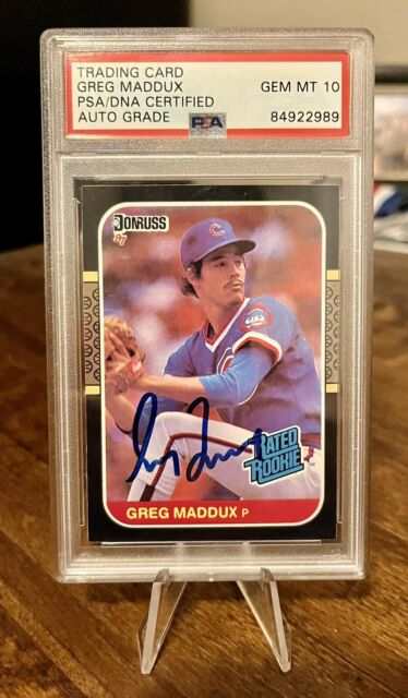 Greg Maddux Signed 72 Ip Nl Walk Record Topps Turn Back The Clock Auto Card  134a