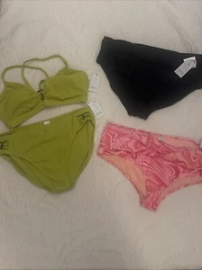 Lotto Time and Tru top da nuoto donna e (3) fondo bikini 3X NUOVO con etichette - Foto 1 di 24