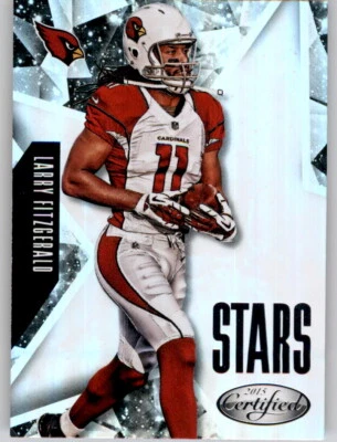 2015 Certified Stars Mirror Larry Fitzgerald PWE Foil Refractor Prizm Cardinals - Image 1 of 2