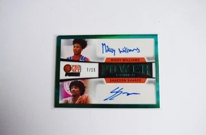 2022 Pro Set Power SHAEDON SHARPE / MIKEY WILLIAMS Dual Autograph Combo 07/15 - Picture 1 of 2