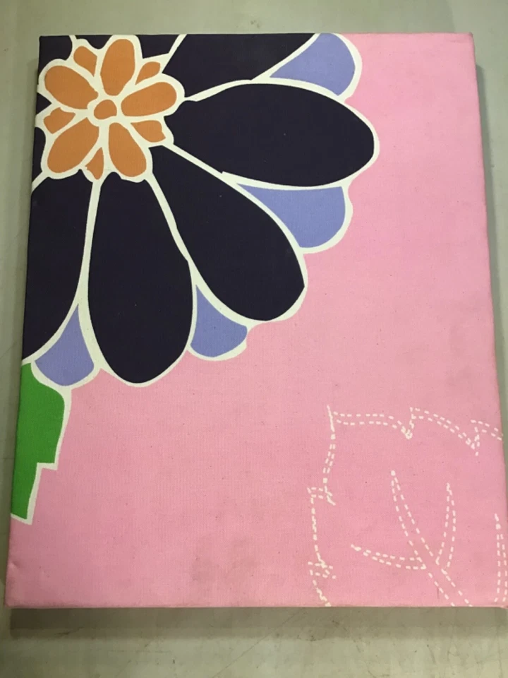Pink Floral Tack Board 20” x 16” Very Nice Used Condition: Ivan Lendl Estate - Image 1 of 4