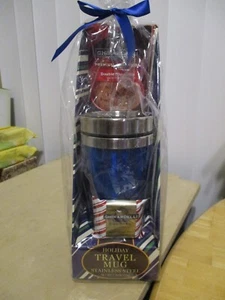 Tazza da viaggio Ghirardelli Holiday acciaio inox doppio cioccolato cacao/quadrati - Foto 1 di 3