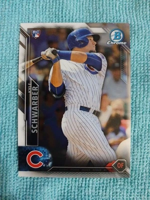 Bowman Chrome 2016 Kyle Schwarber #122 RC Cubs Phillies novato Hot SP Foto 1 de 2