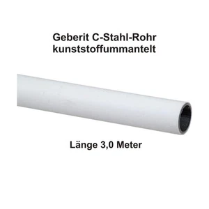 Geberit Mapress C-Stahl Rohr, kunststoffummantelt, 3,0 m Stange, 18 x 1,2 mm - Bild 1 von 1