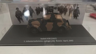 Die cast 1/43 Modellino Auto Opel Kadett K38 1. Inf. Div. Russia 1943 - Immagine 1 di 2