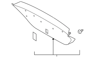 Panel de ajuste inferior genuino Nissan 90901-EL00A Foto 1 de 2