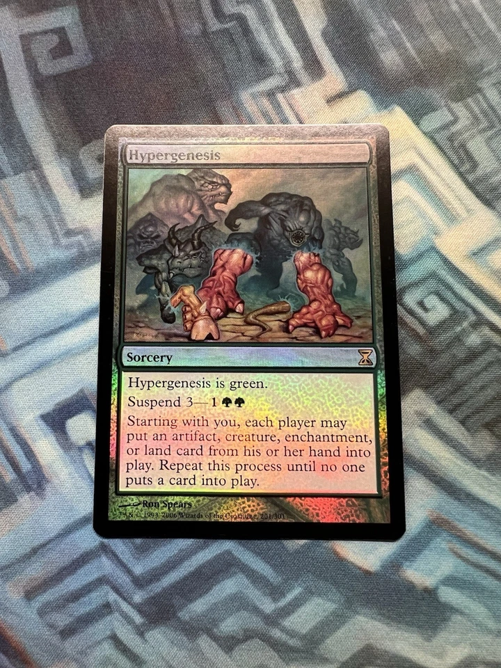 MTG Foil Hypergenesis Time Spiral (NM Front / EX/LP Back) - Image 1 of 4