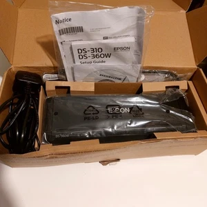 Epson WorkForce DS-360W Portable Document Scanner with PSU & Cable Opened Unused - Picture 1 of 7