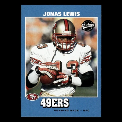 Jonas Lewis #152 2001 Upper Deck Vintage San Francisco 49ers Football Card NFL - Image 1 of 3