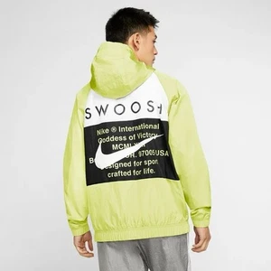 Nike Sportswear NSW Swoosh Tejido Chaqueta con Capucha Cortavientos Para Hombre Talla XL - Imagen 1 de 8