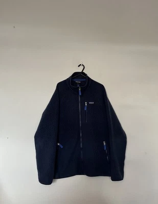 Patagonia Fleece Jacket Blue Men’s XL Retro Pile Sherpa Full Zip - Image 1 of 4